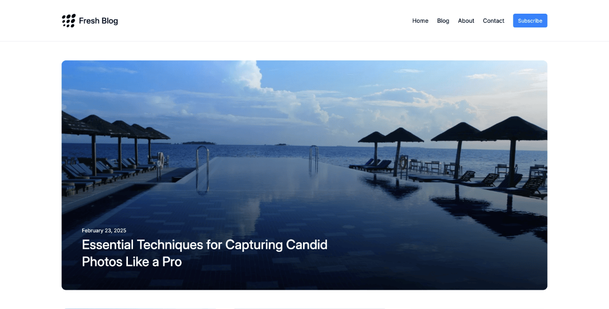 Fresh Blog Lite